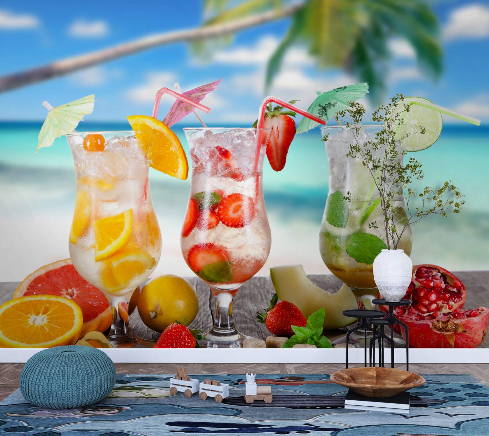 Fototapeta nápoje na báze exotického ovocia