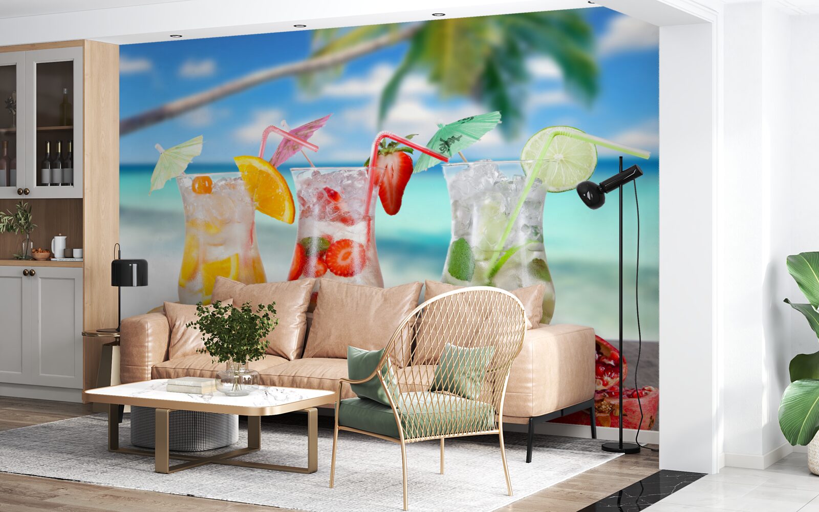 Fototapeta nápoje na báze exotického ovocia