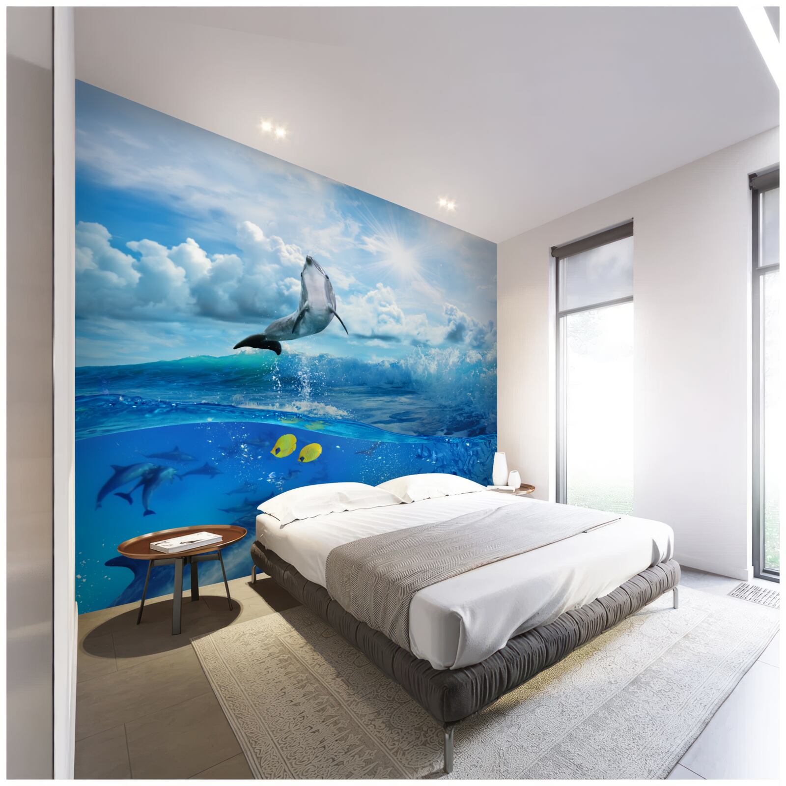 Fototapeta delfín skákajúci z vody