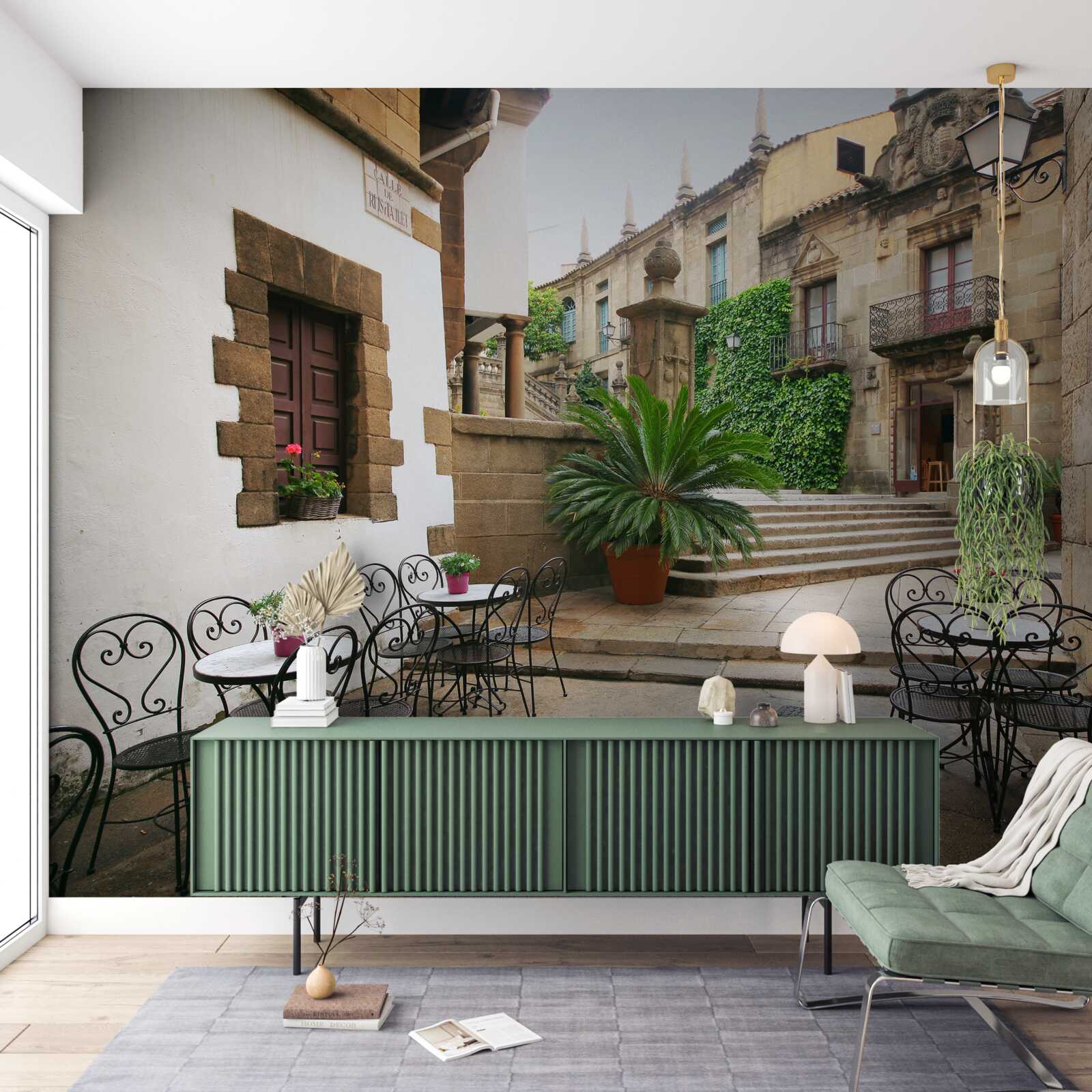 Fototapeta letné schody v Starobylom meste