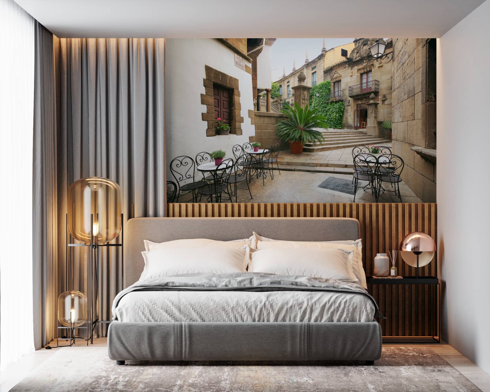 Fototapeta letné schody v Starobylom meste