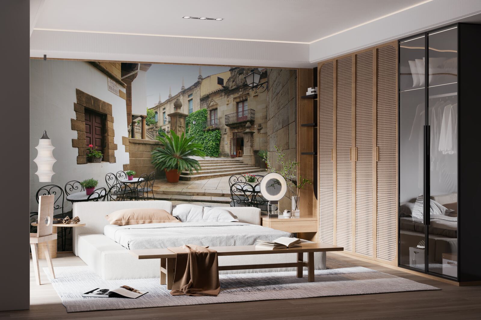 Fototapeta letné schody v Starobylom meste