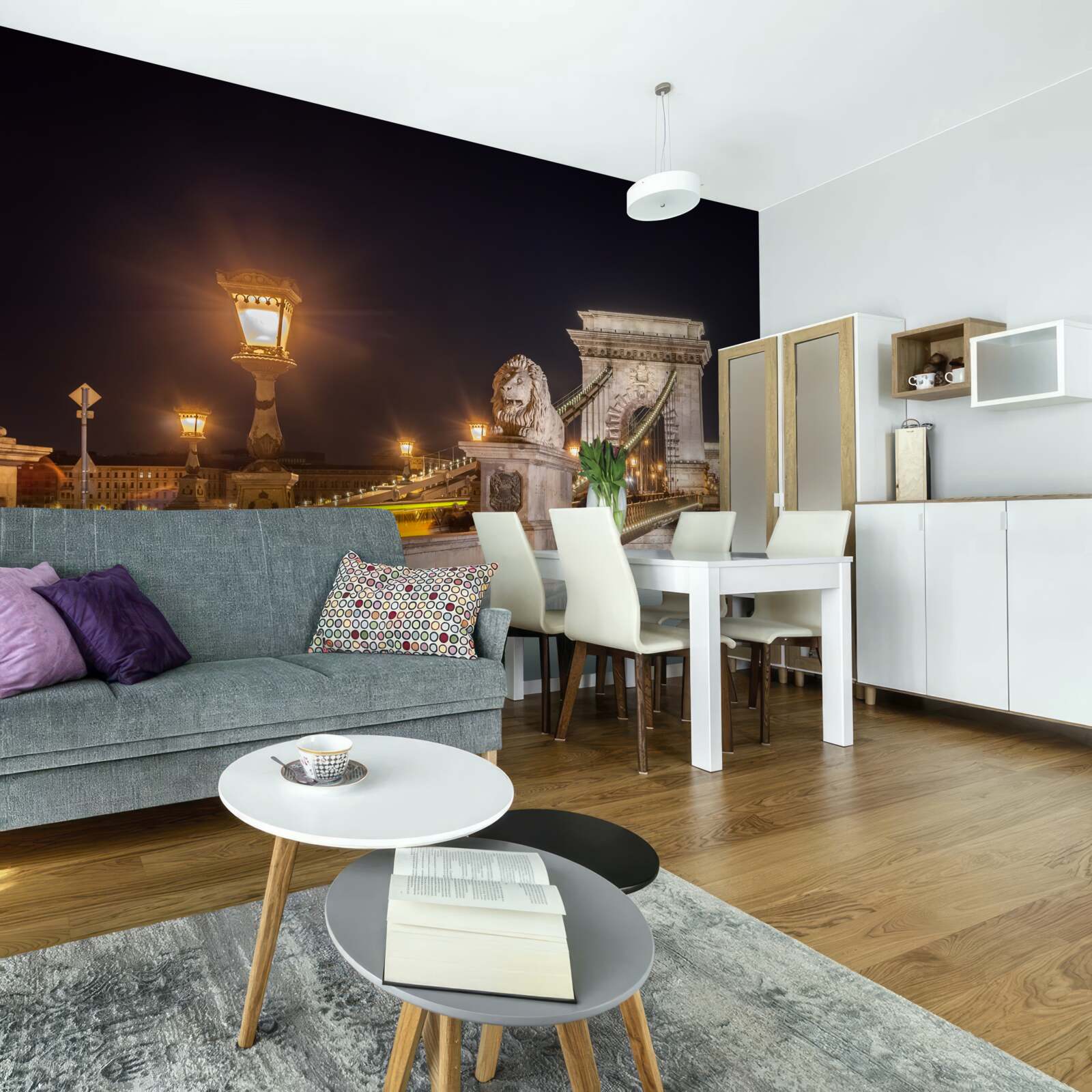 Fototapeta neobývaný násyp a zničený most