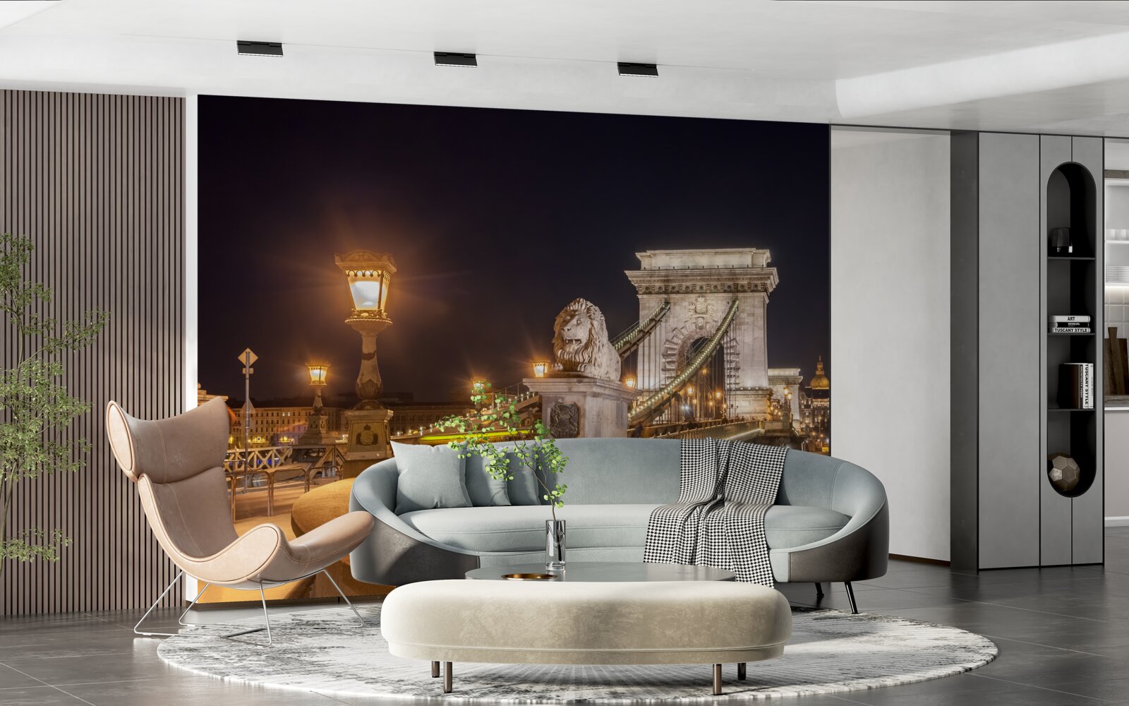 Fototapeta neobývaný násyp a zničený most