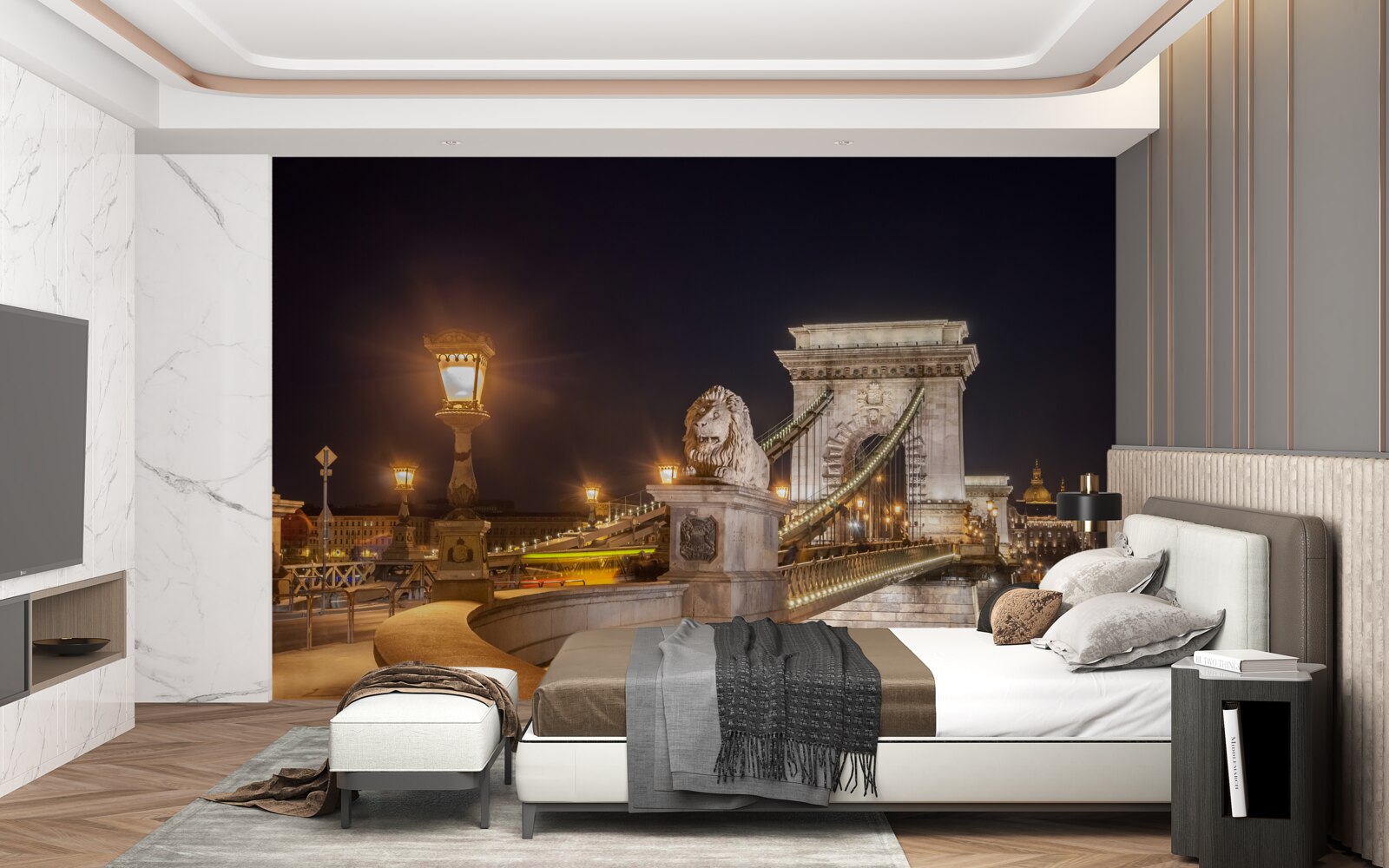 Fototapeta neobývaný násyp a zničený most