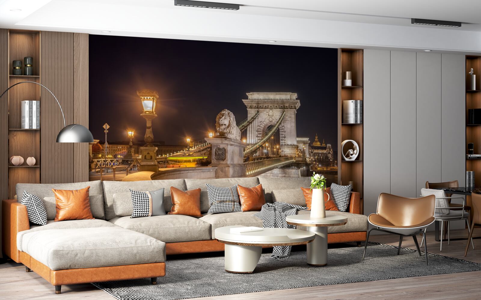 Fototapeta neobývaný násyp a zničený most