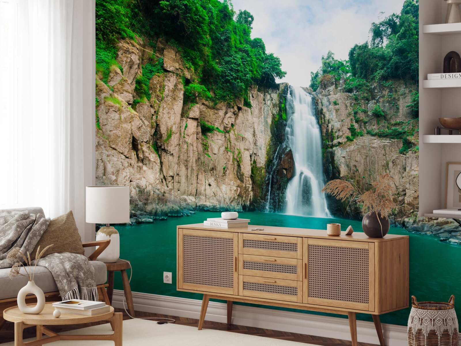 Fototapeta vysoká voda v horách