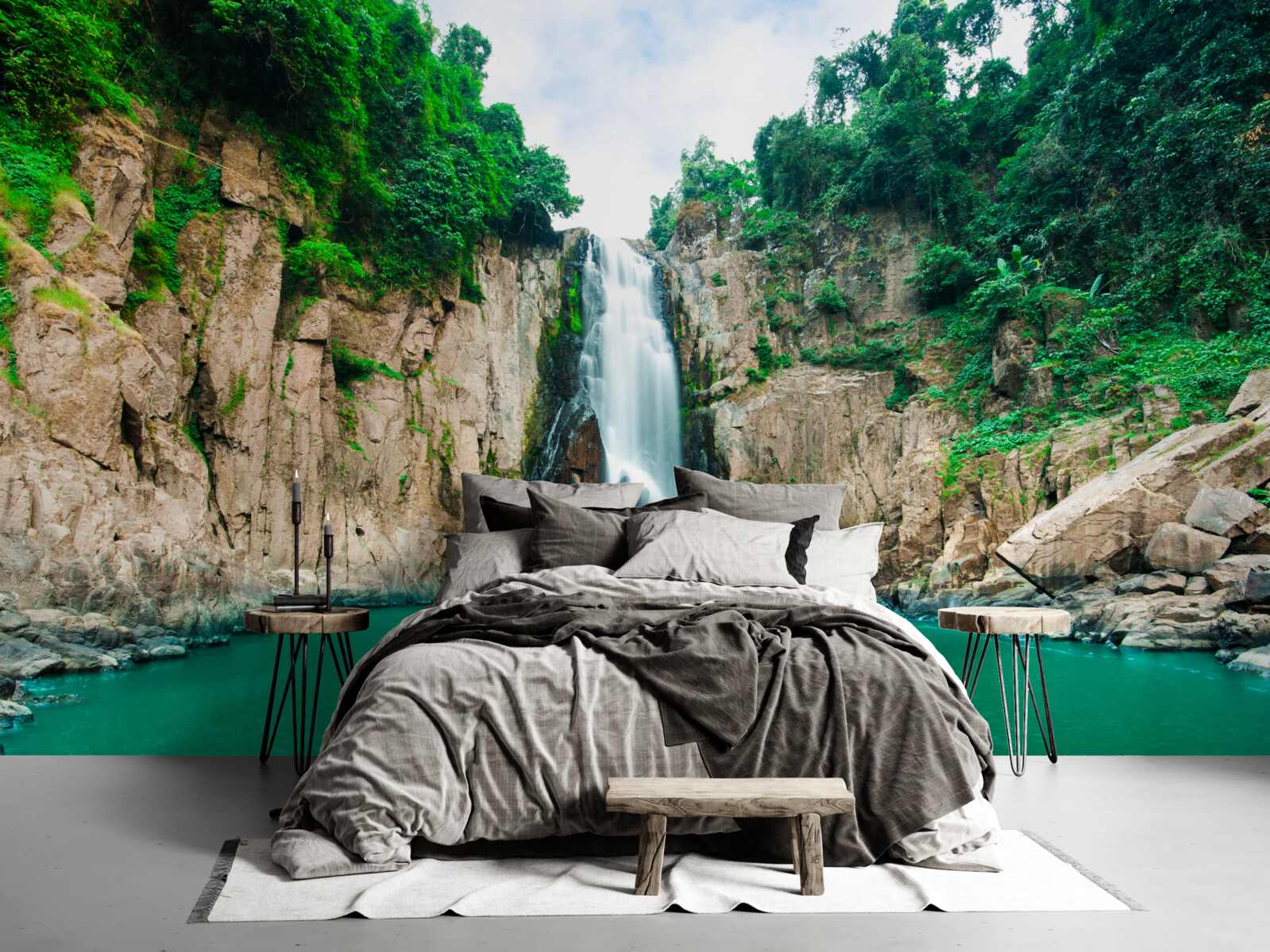 Fototapeta vysoká voda v horách