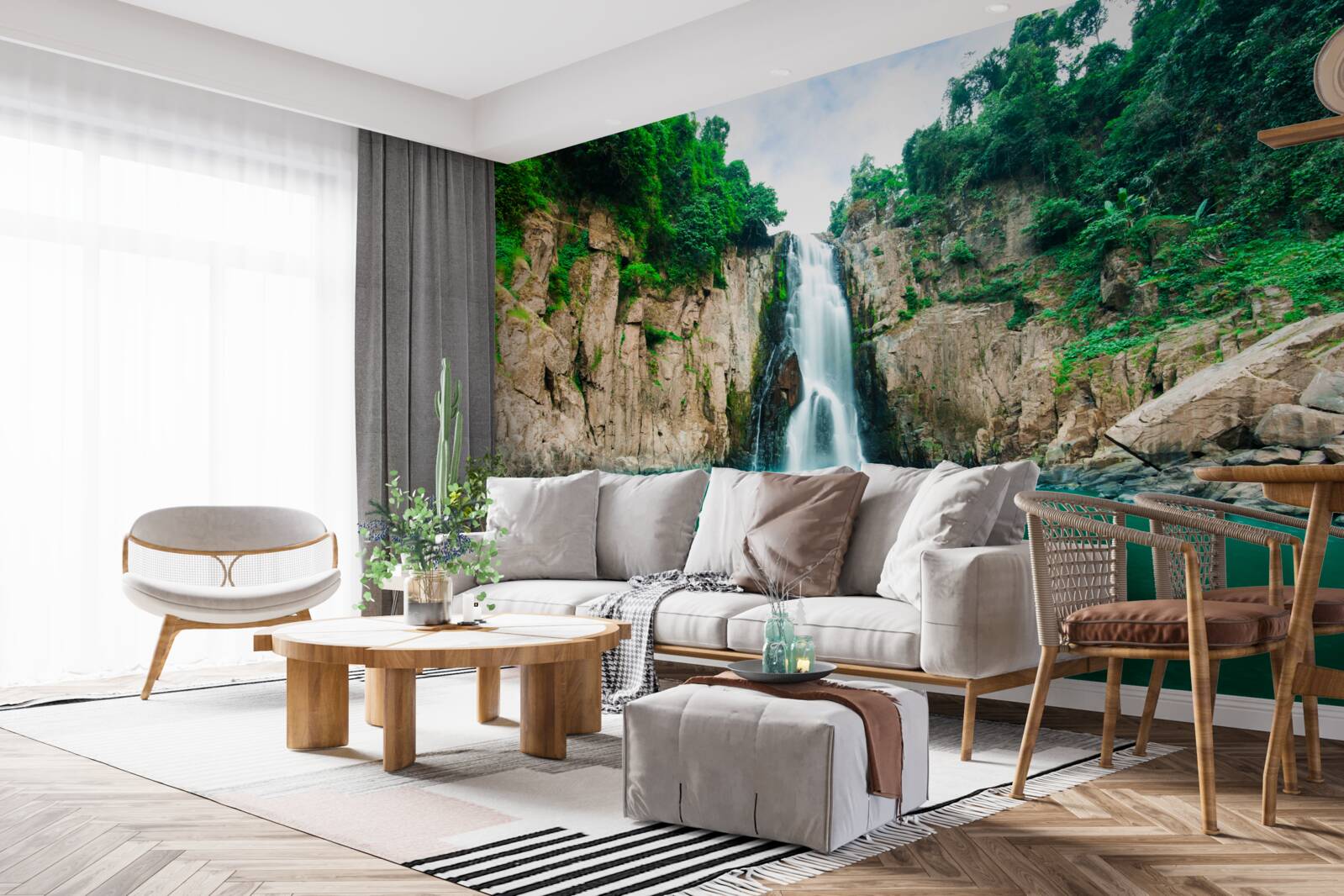 Fototapeta vysoká voda v horách