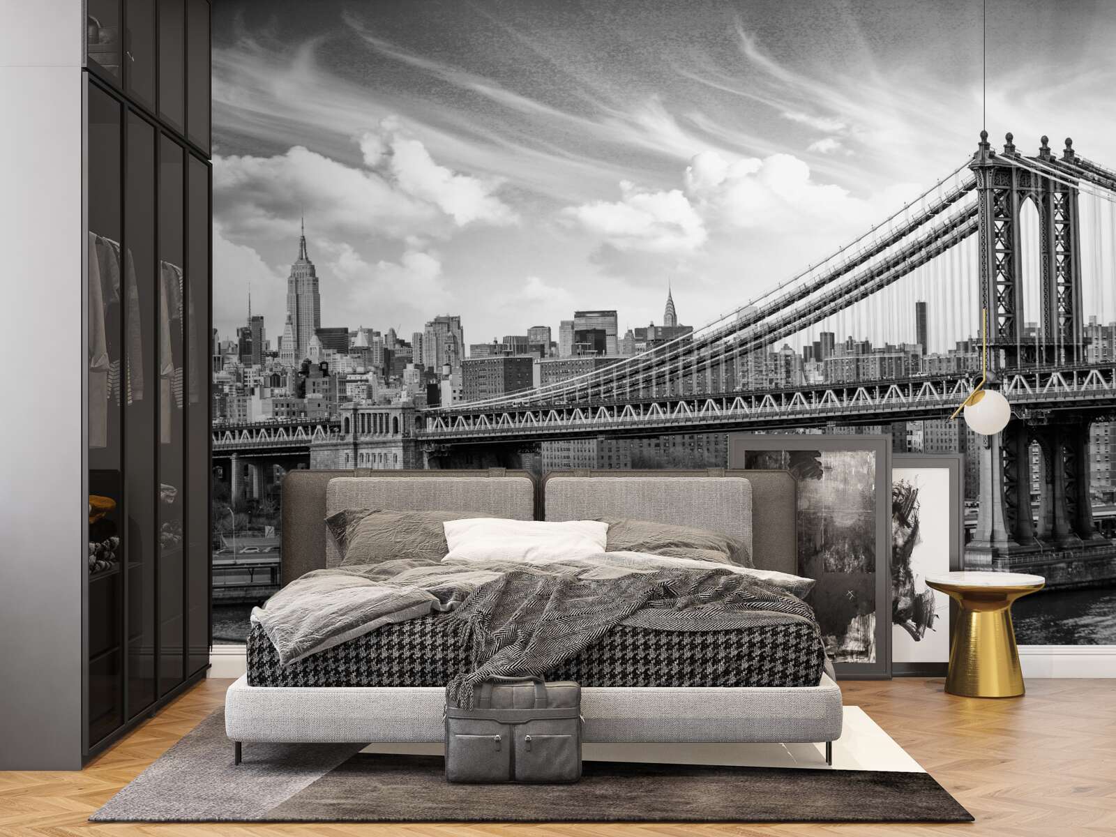 Fototapeta zničený mestský most cez rieku