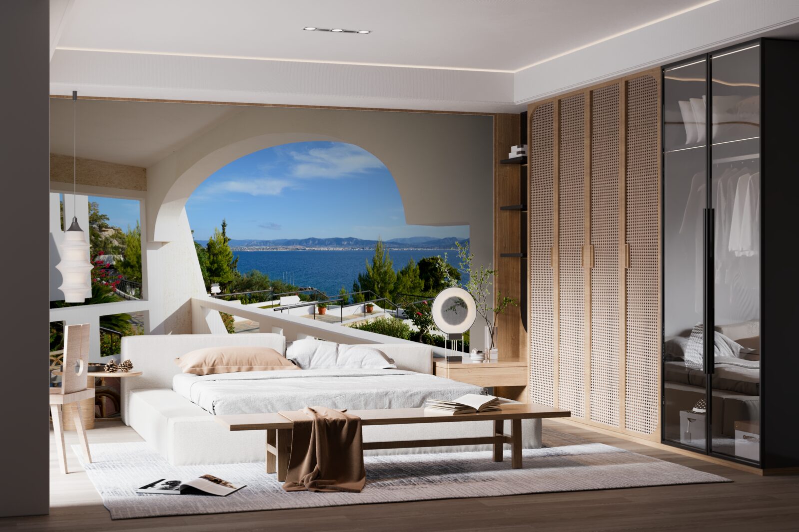 Fototapeta Pohodlná terasa s výhľadom na oceán