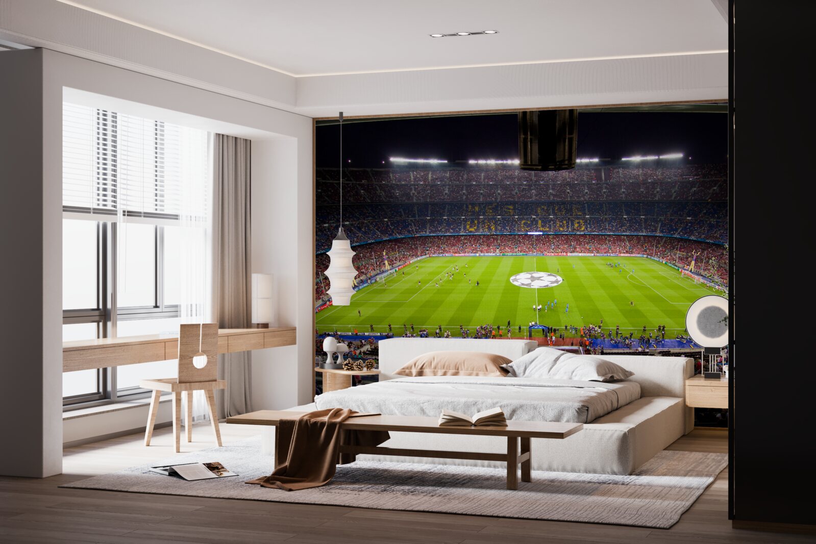 Fototapeta futbalové ihrisko s divákmi