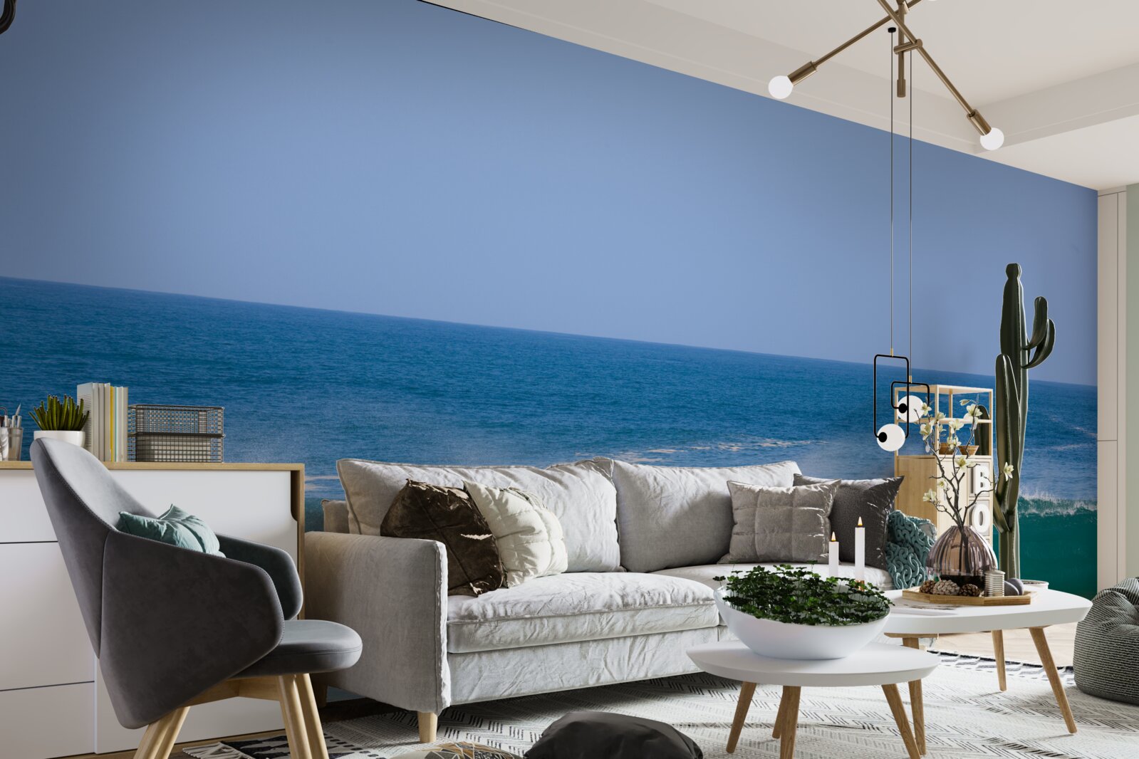 Fototapeta veľké oceánske vlny pri pobreží