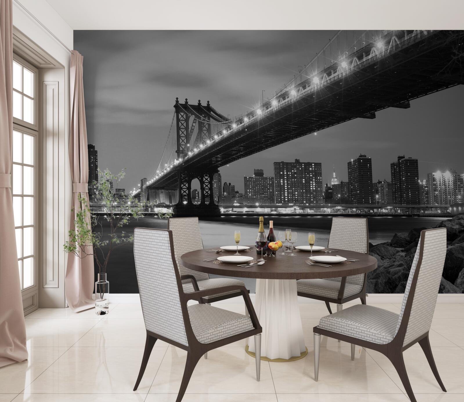 Fototapeta Osvetlenie Manhattanského mosta