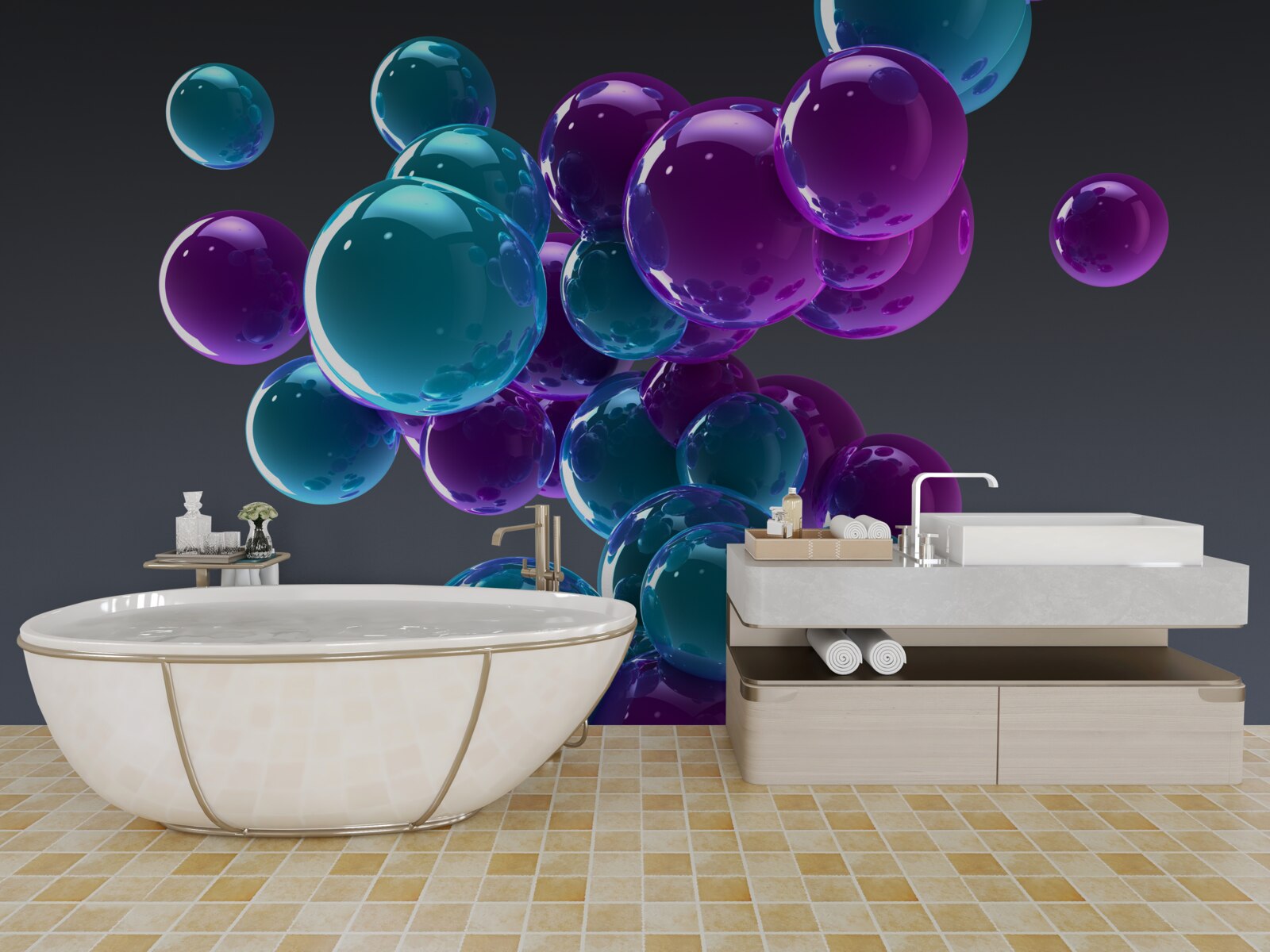 Fototapeta kvapky vodyprezentované zblízka