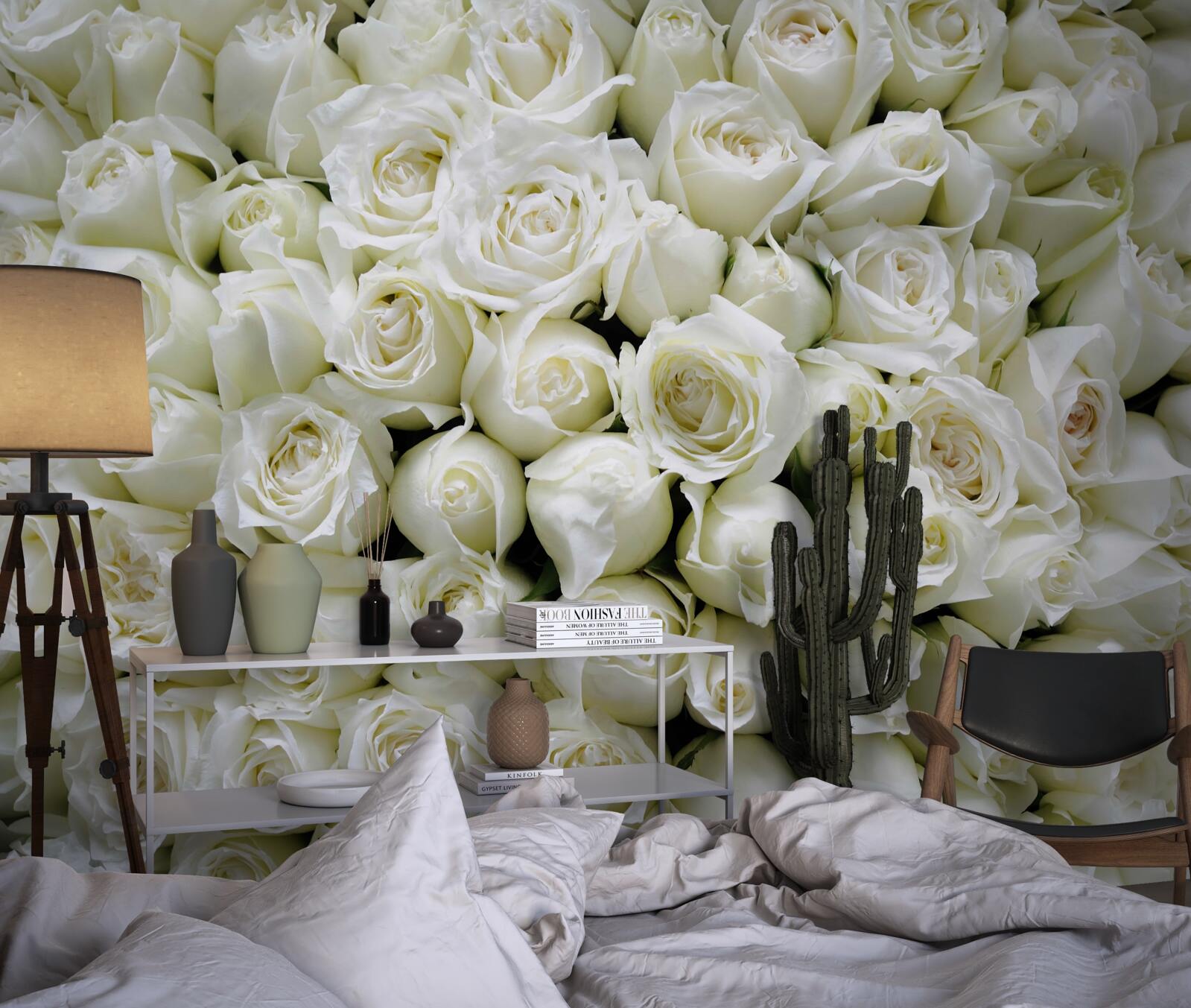 Fototapeta kytica mnohých snehových ruží