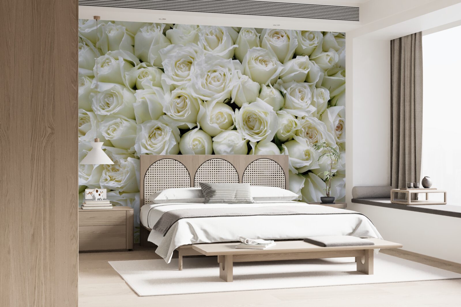 Fototapeta kytica mnohých snehových ruží