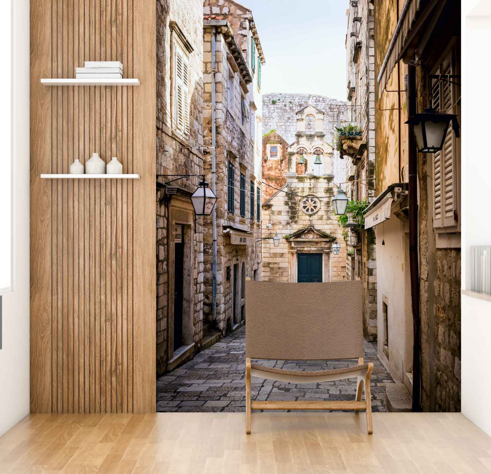 Fototapeta stará ulica pre kameňom