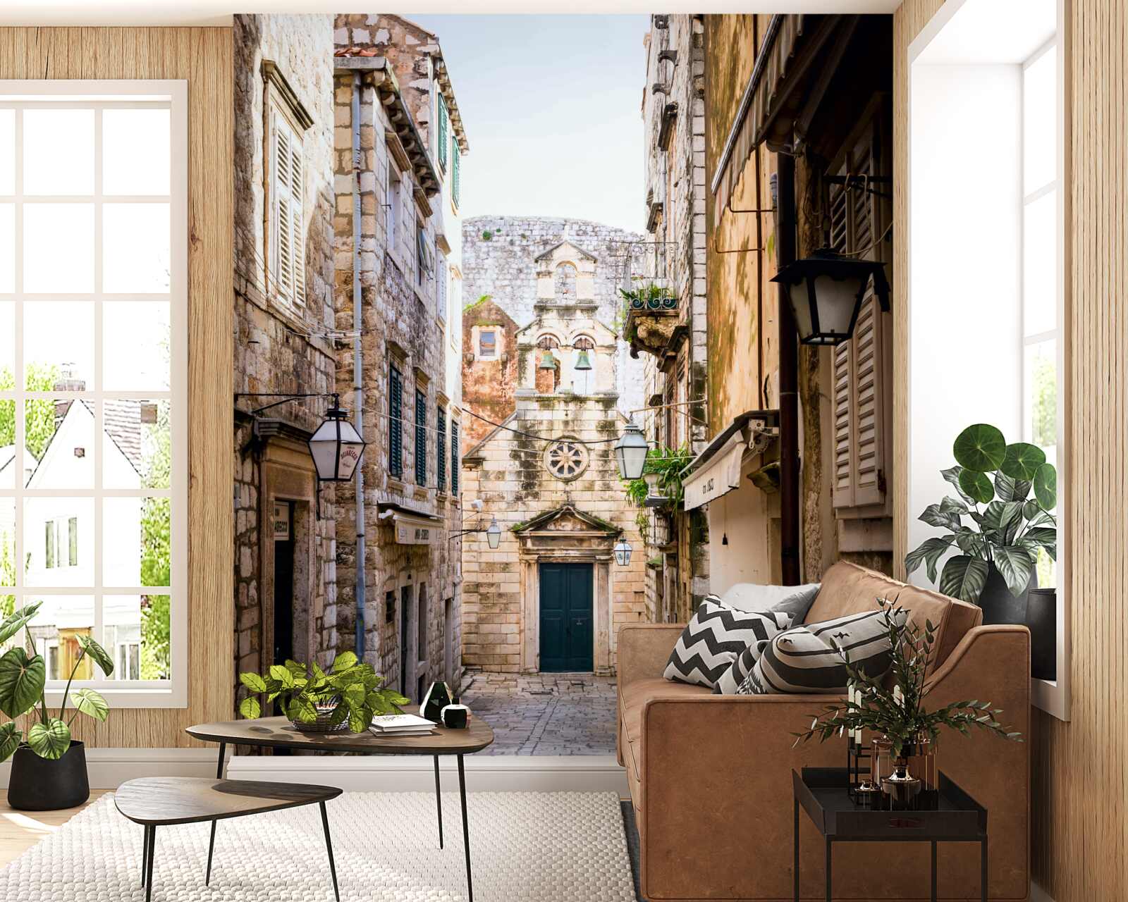 Fototapeta stará ulica pre kameňom