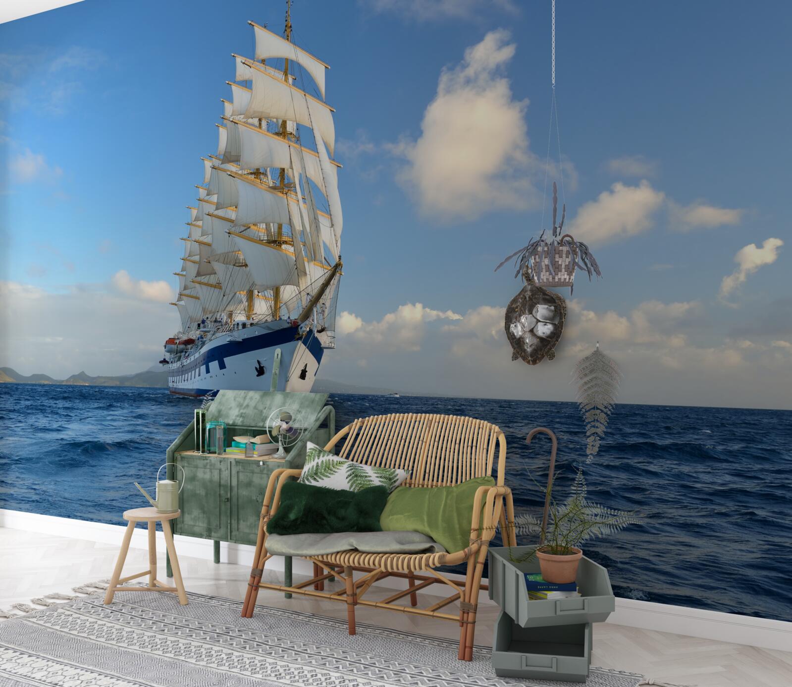 Fototapeta ležať pod plachtami na prízemí