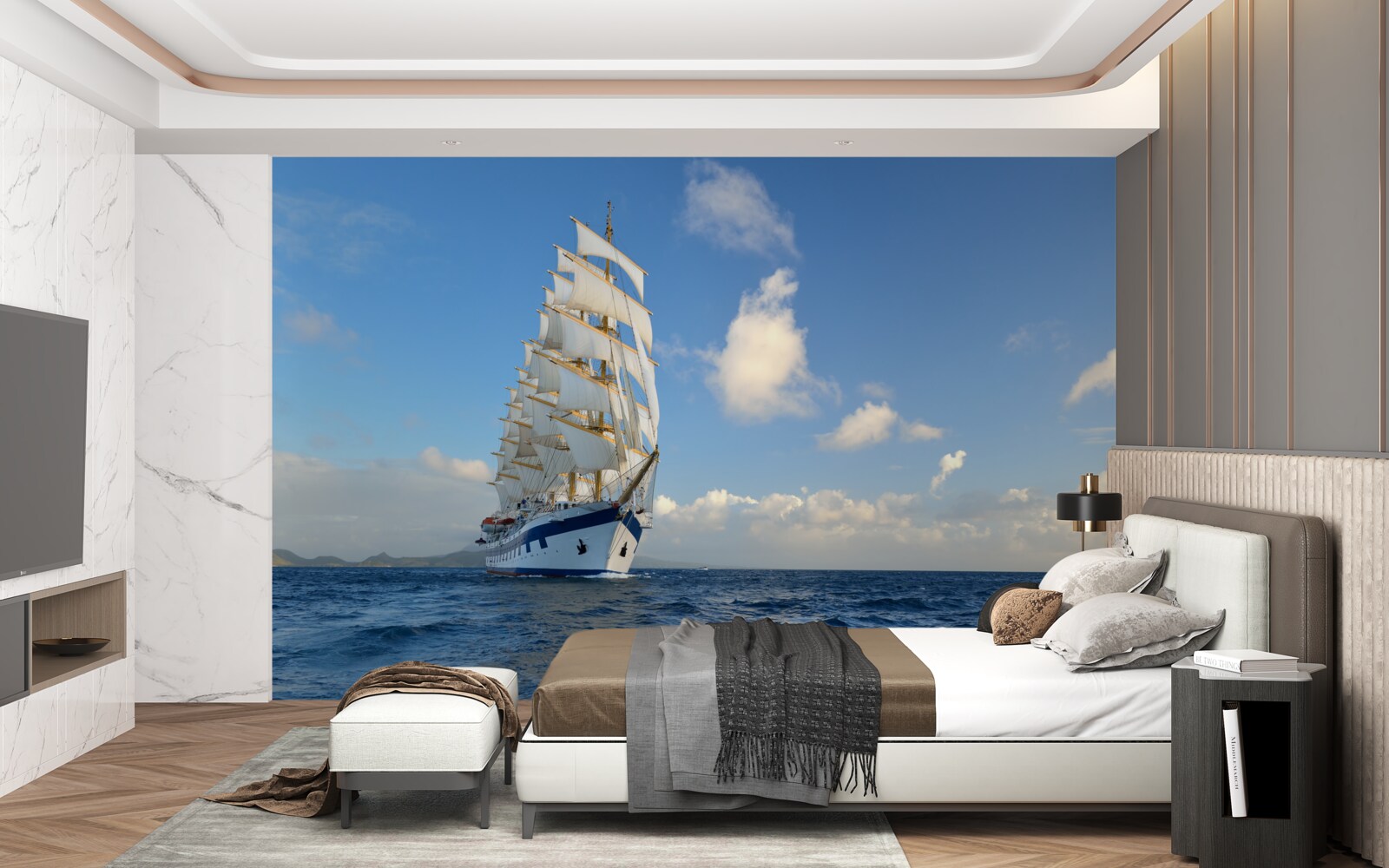 Fototapeta ležať pod plachtami na prízemí