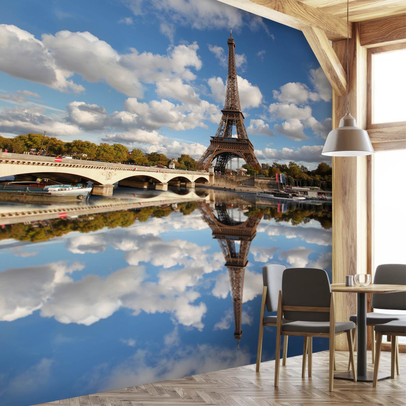 Fototapeta hneď Paríža v zrkadle