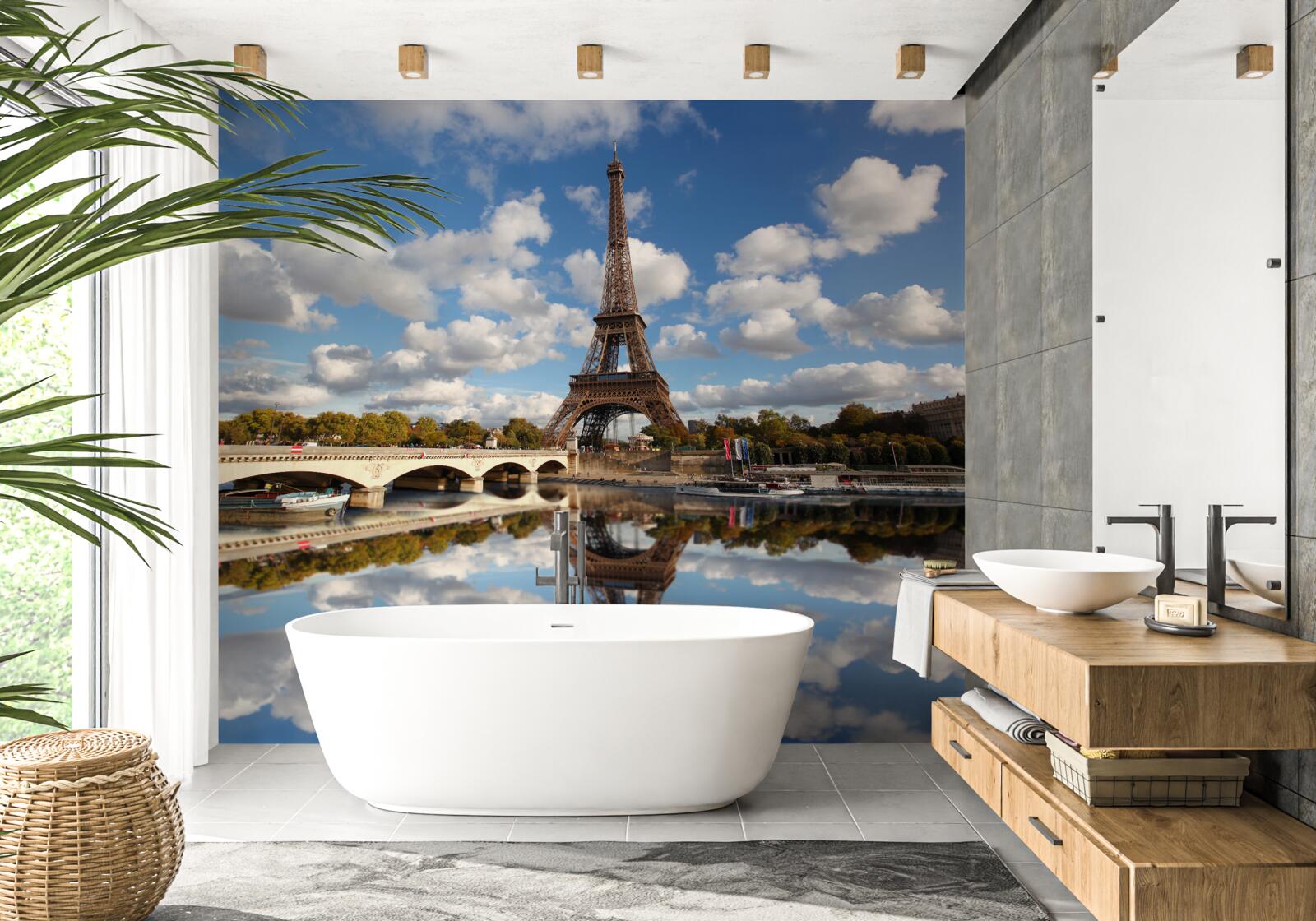 Fototapeta hneď Paríža v zrkadle