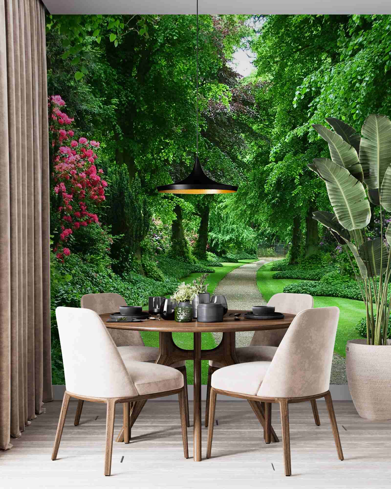 Fototapeta cesta má rozmazané útesy