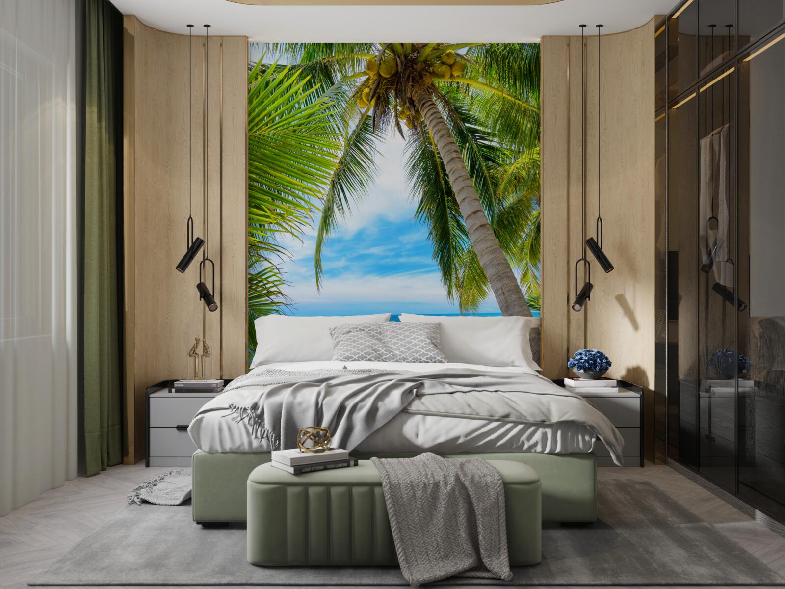 Fototapeta banánová palma na tropickom pobreží