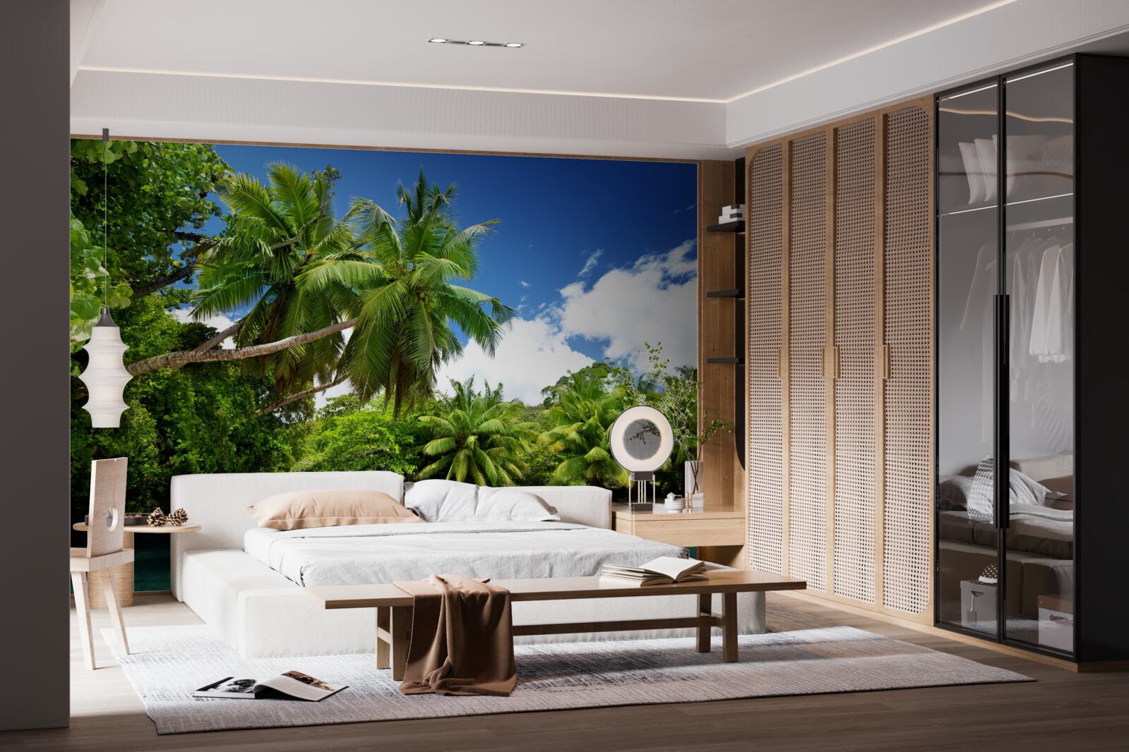 Fototapeta tropické palmy a Tyrkysová voda