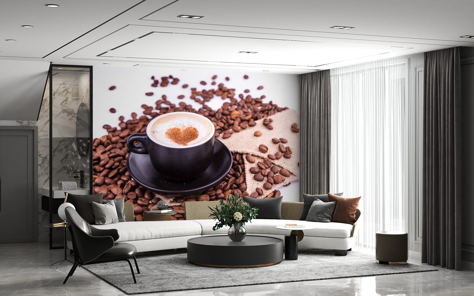 Fototapeta krásne pripravenú šálku kávy