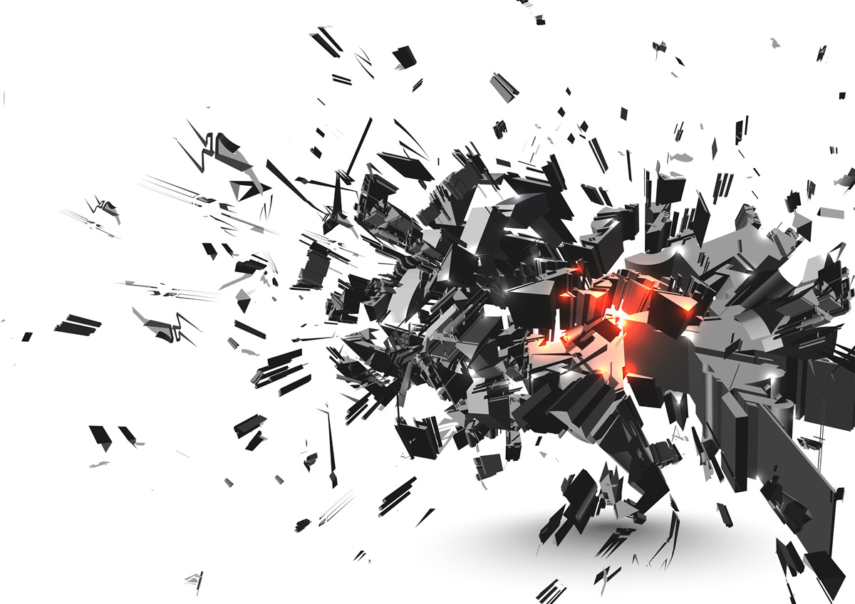 Fototapeta výbuch brúsnej farby abstraktným spôsobom