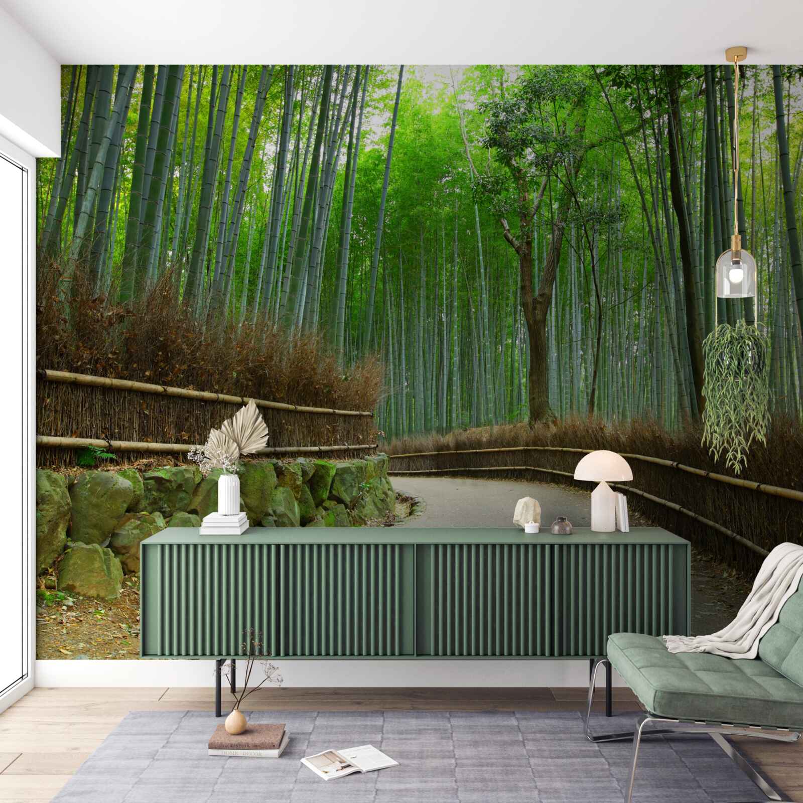 Fototapeta cesta v bambusovom háji