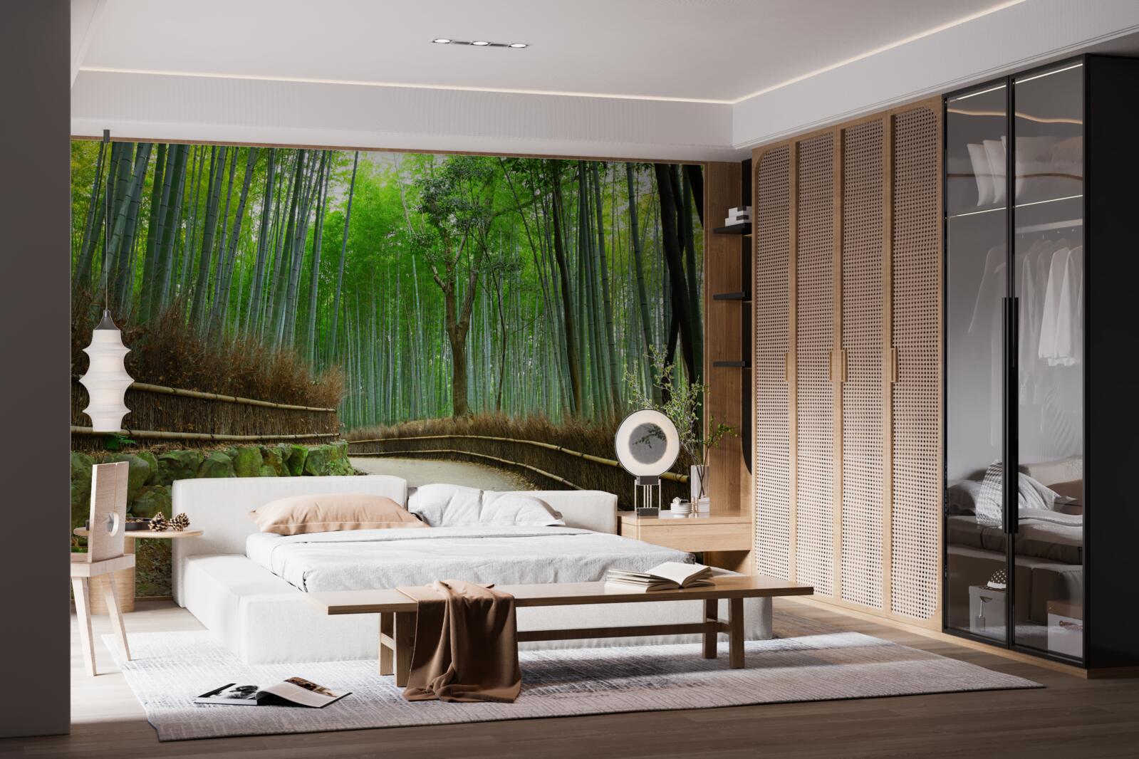 Fototapeta cesta v bambusovom háji