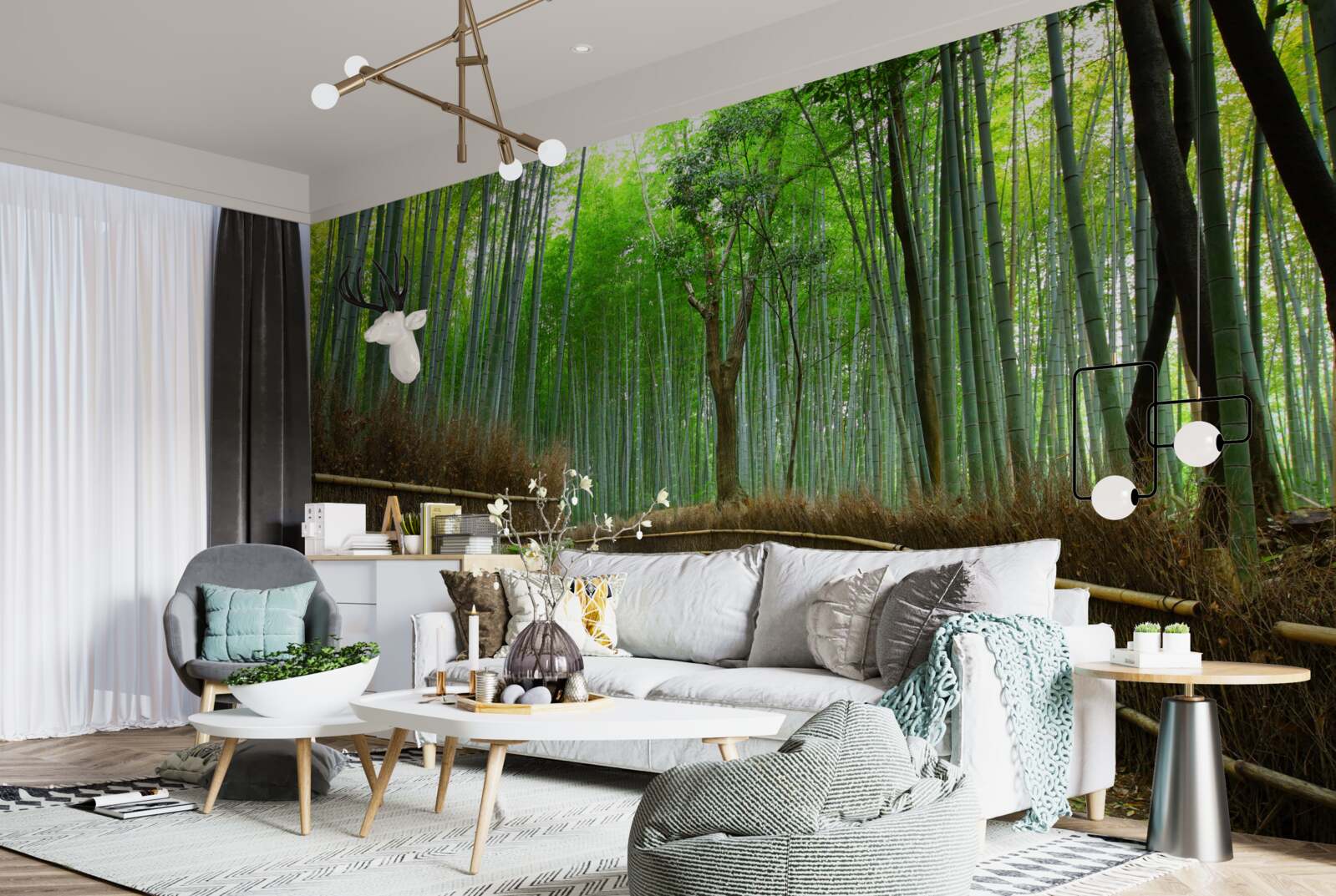 Fototapeta cesta v bambusovom háji