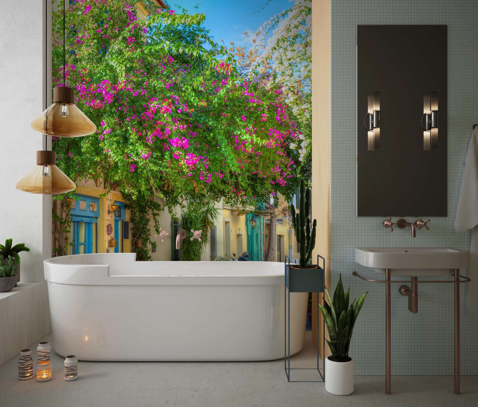 Fototapeta trepotať sa nad domami