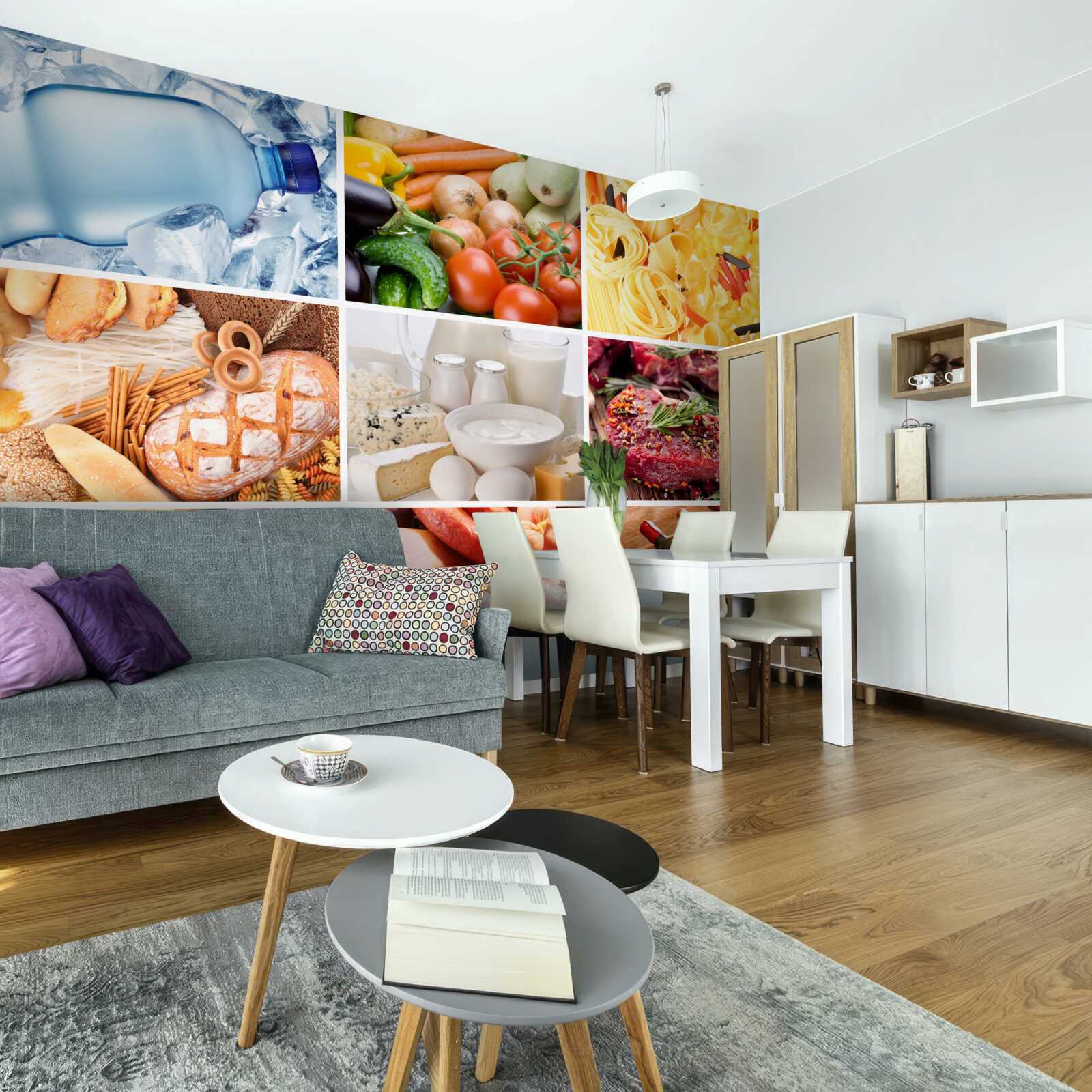 Fototapeta sortiment rôznych potravinárskych výrobkov