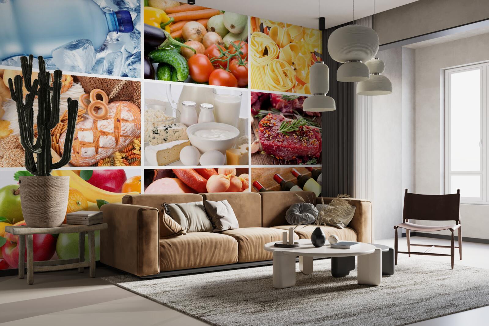 Fototapeta sortiment rôznych potravinárskych výrobkov