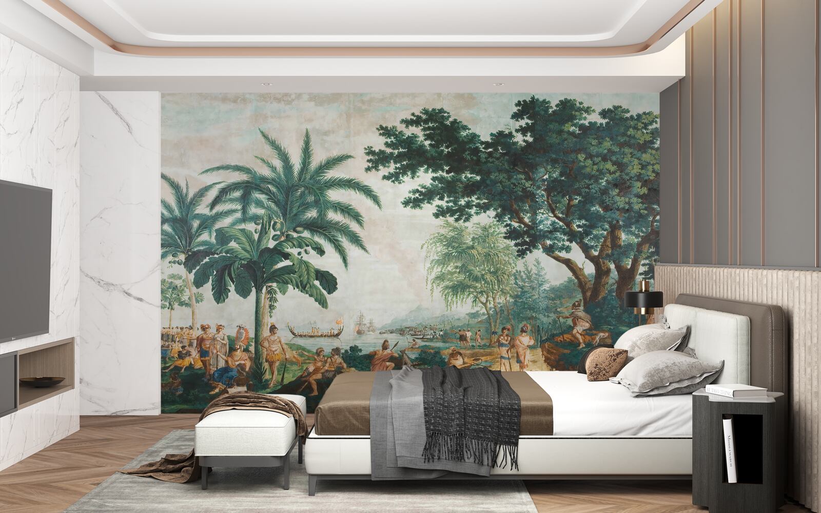 Fototapeta ľudia v džungli