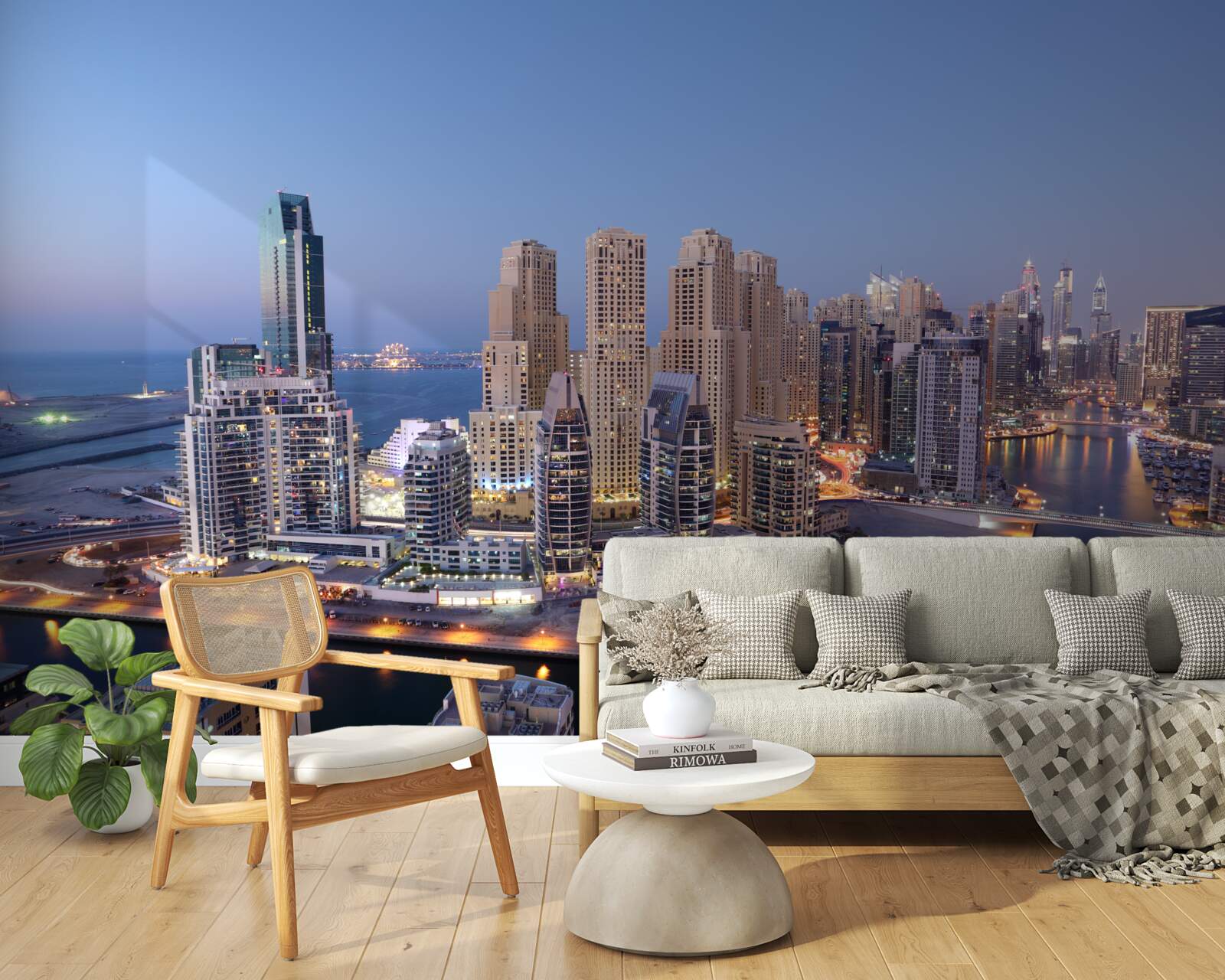 Fototapeta blížiaci sa západ slnka v meste