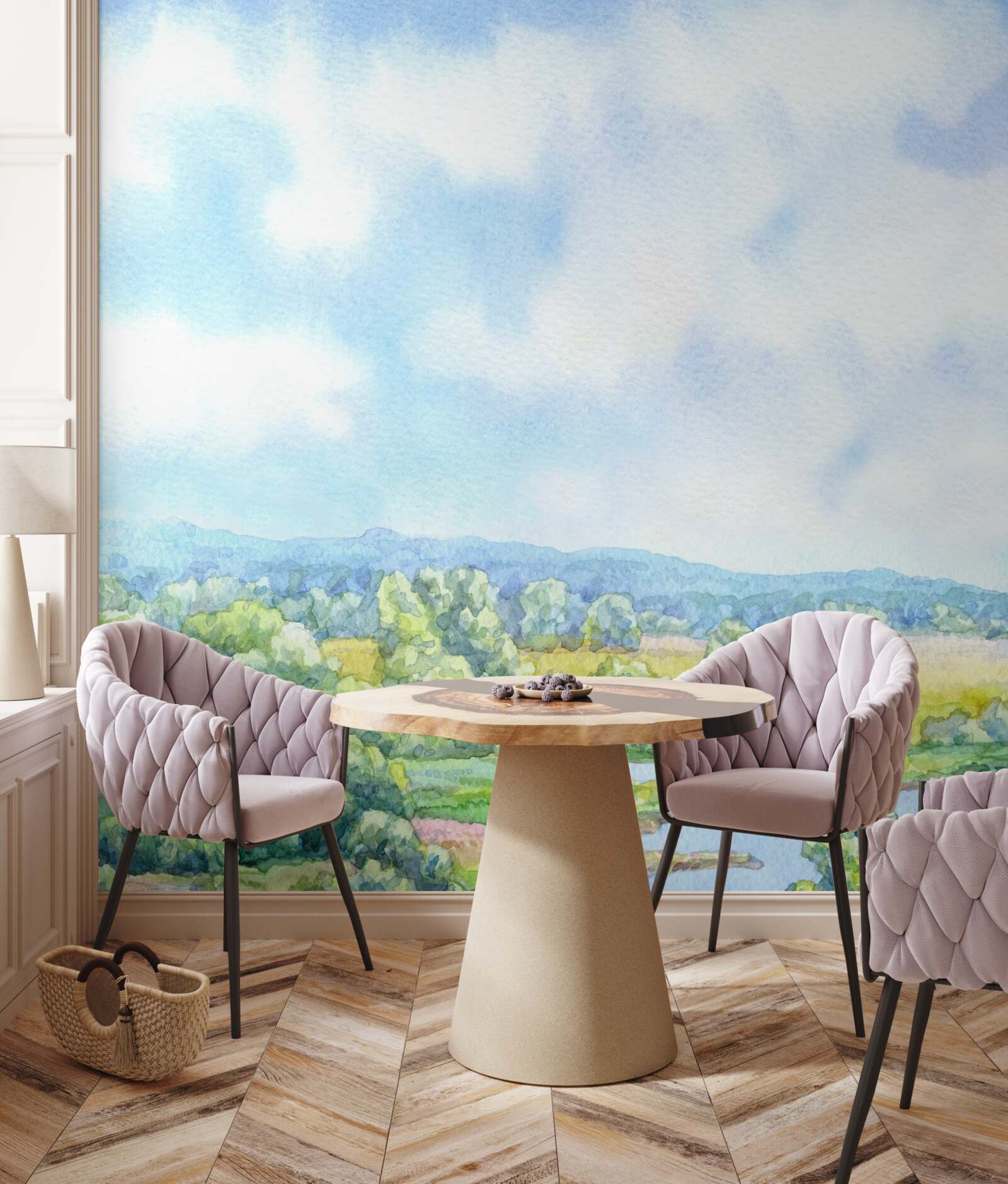 Fototapeta svetlé prevedenie na lúke plne kvitnúcich rastlín