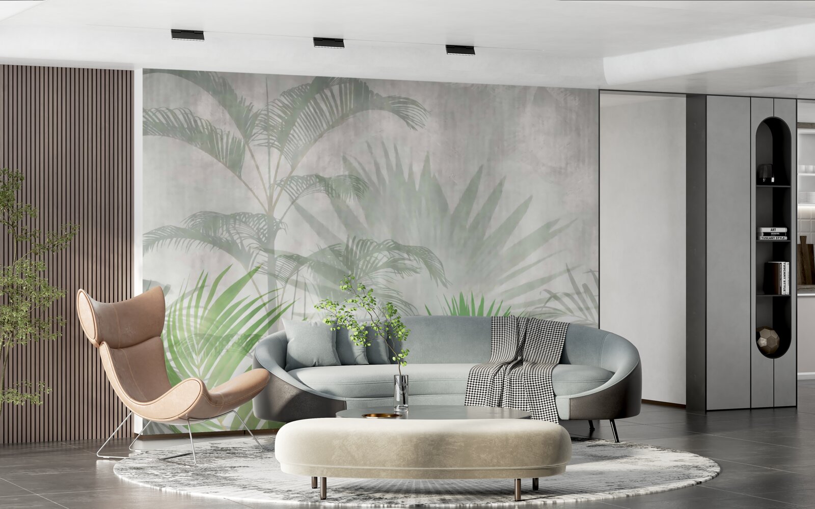 Fototapeta tropický paprade v daždi