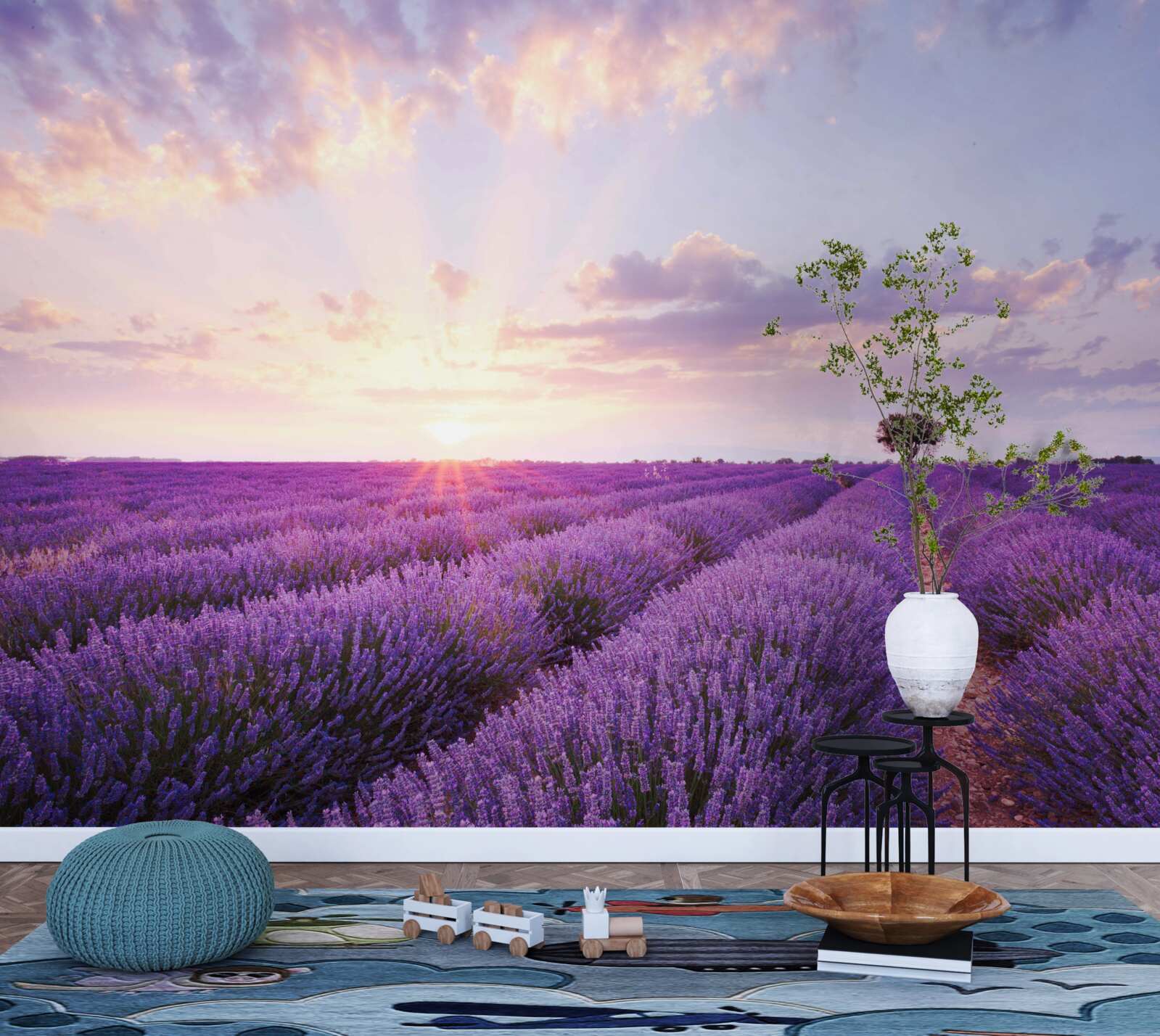 Fototapeta levanduľové pole plné arómy