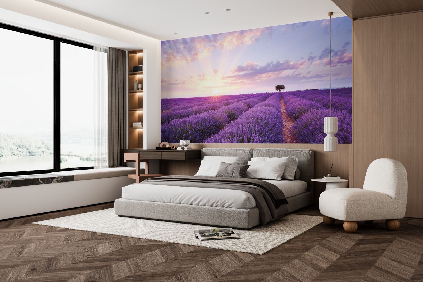 Fototapeta levanduľové pole plné arómy