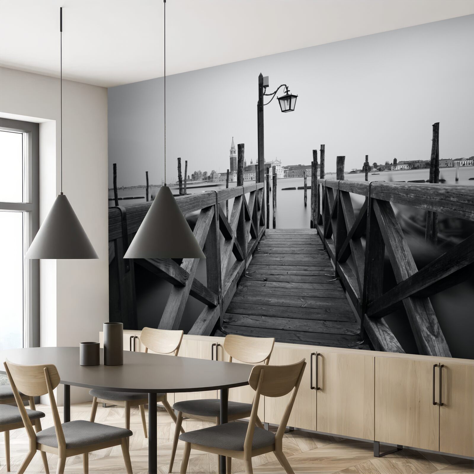 Fototapeta násyp dreva vedľa vody