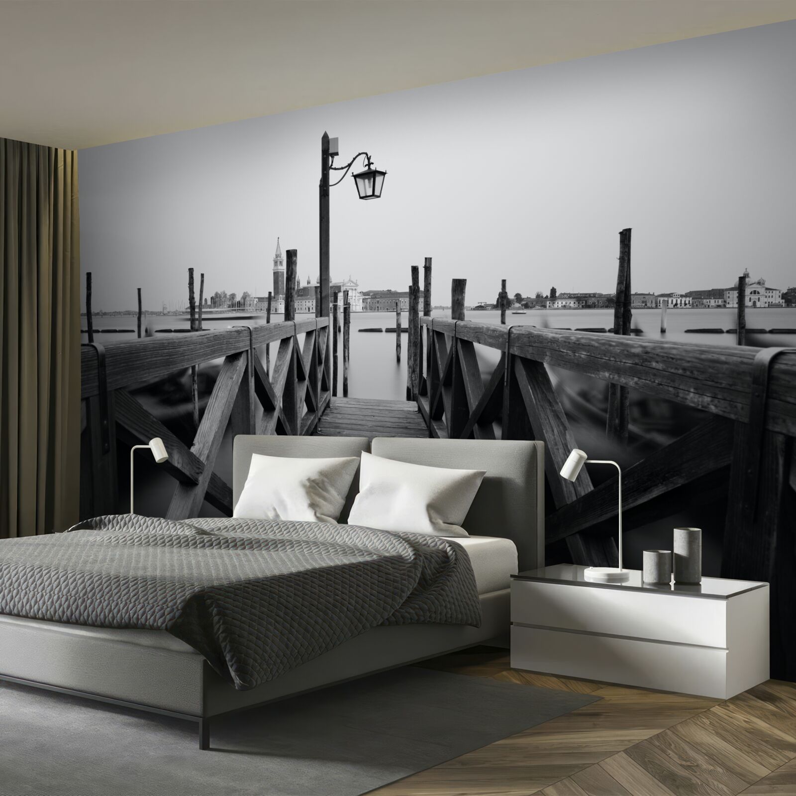 Fototapeta násyp dreva vedľa vody