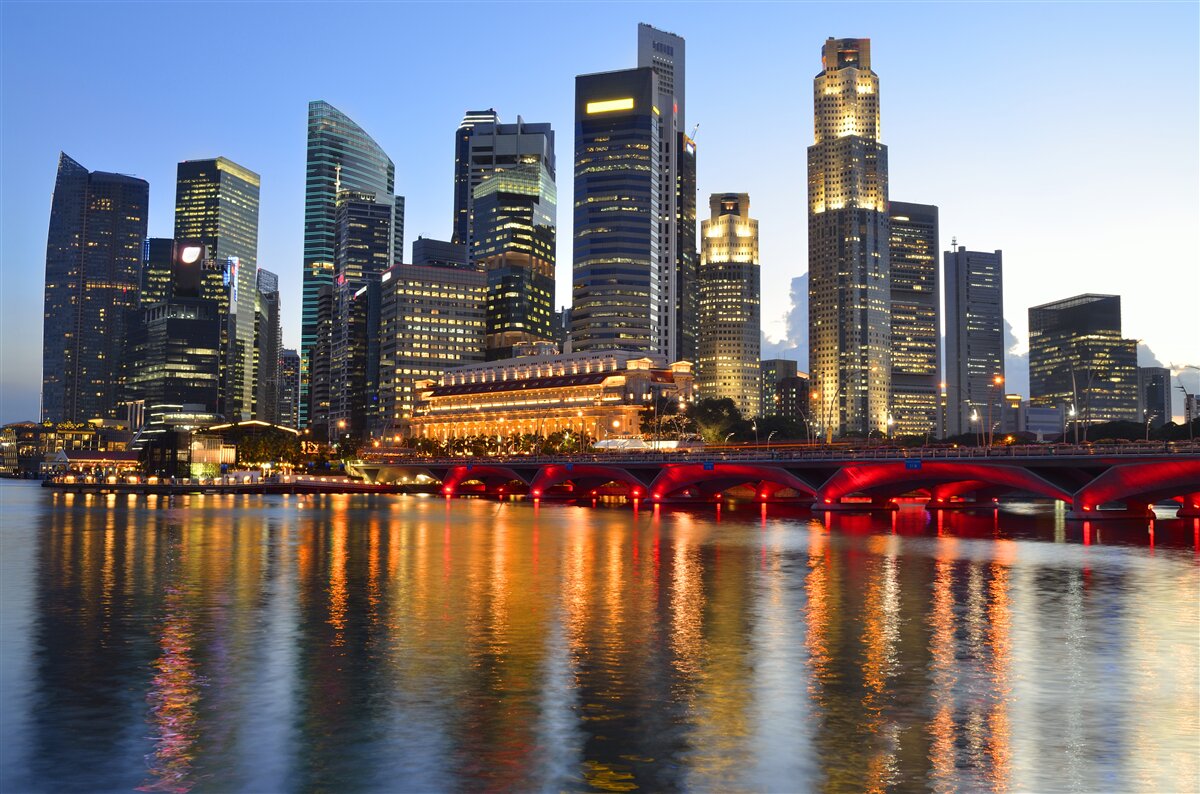 Fototapeta večerné svetlá veľkomesta