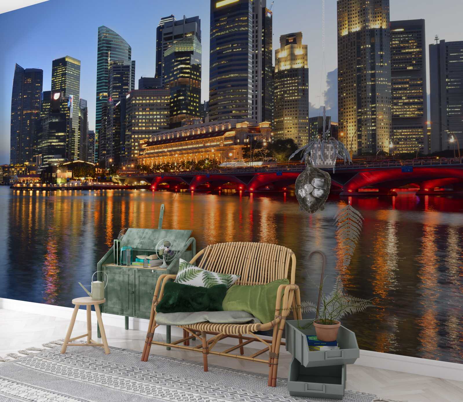 Fototapeta večerné svetlá veľkomesta