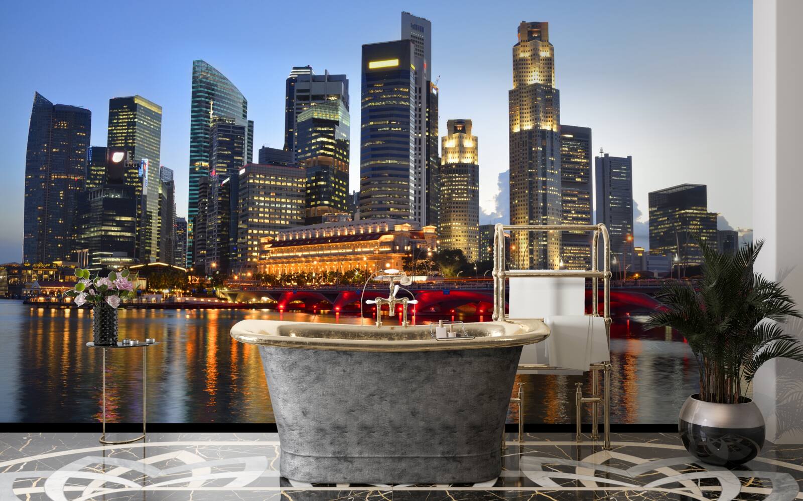 Fototapeta večerné svetlá veľkomesta