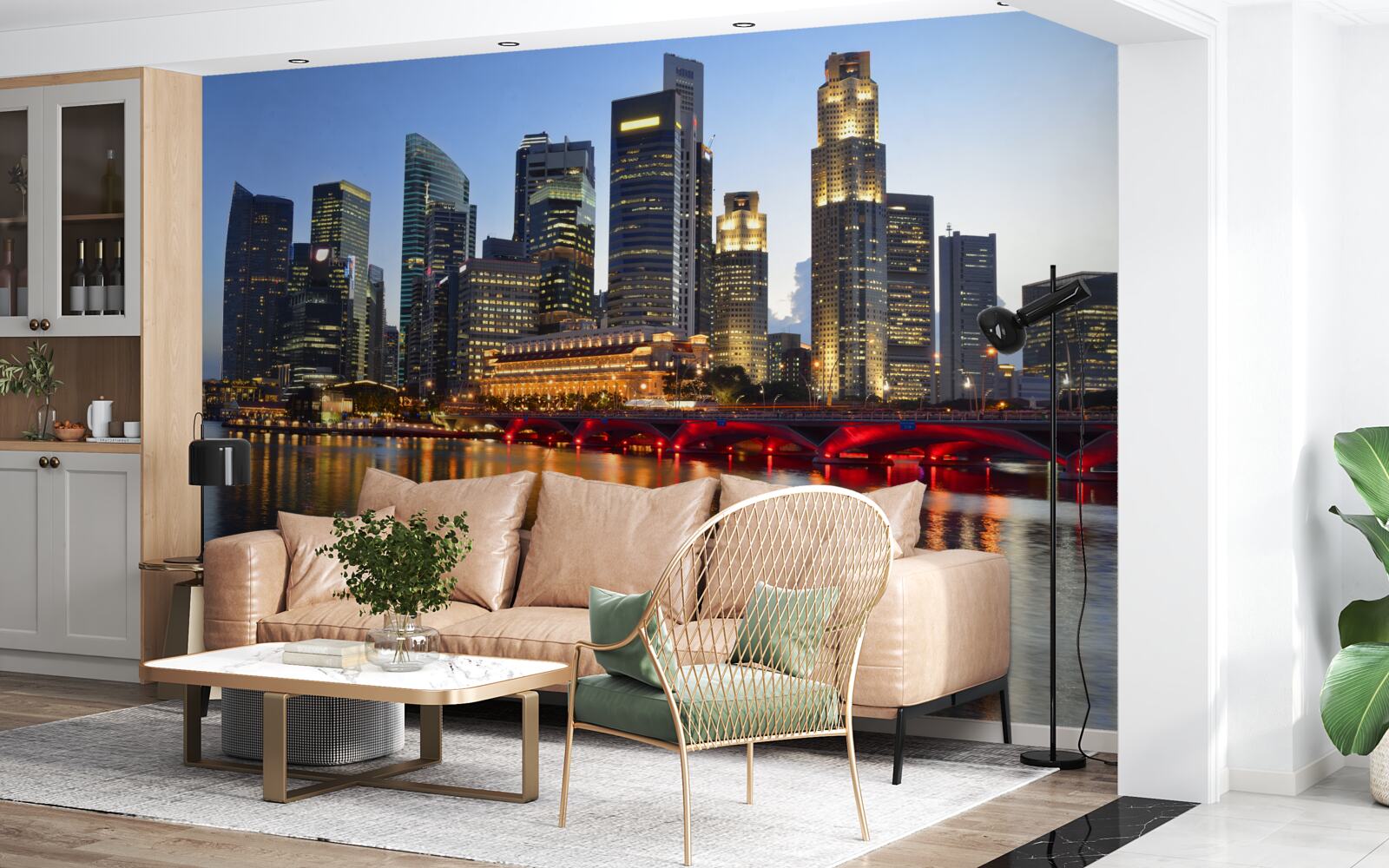 Fototapeta večerné svetlá veľkomesta